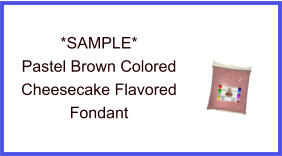 Pastel Brown Cheesecake Fondant Sample