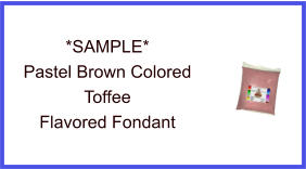 Pastel Brown Toffee Fondant Sample