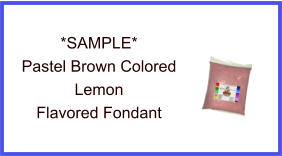 Pastel Brown Lemon Fondant Sample