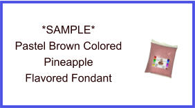 Pastel Brown Pineapple Fondant Sample