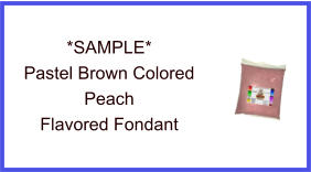 Pastel Brown Peach Fondant Sample