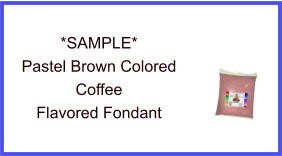 Pastel Brown Coffee Fondant Sample