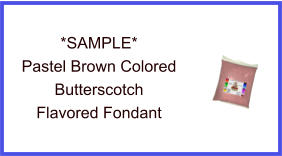 Pastel Brown Butterscotch Fondant Sample