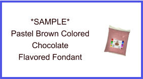 Pastel Brown Chocolate Fondant Sample