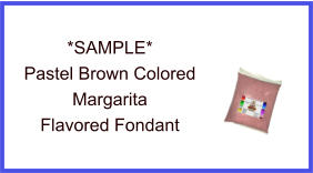 Pastel Brown Margarita Fondant Sample