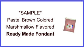 Pastel Brown Marshmallow Fondant Sample