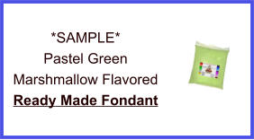 Pastel Green Marshmallow Fondant Sample