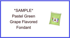 Pastel Green Grape Fondant Sample