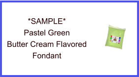 Pastel Green Butter Cream Fondant Sample