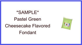 Pastel Green Cheesecake Fondant Sample