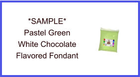 Pastel Green White Chocolate Fondant Sample