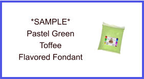 Pastel Green Toffee Fondant Sample