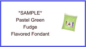 Pastel Green Fudge Fondant Sample