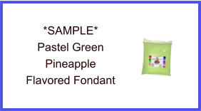 Pastel Green Pineapple Fondant Sample