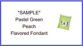 Pastel Green Peach Fondant Sample