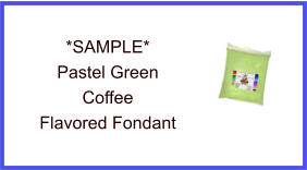 Pastel Green Coffee Fondant Sample