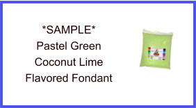 Pastel Green Marshmallow Fondant Sample