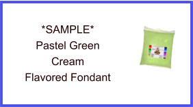 Pastel Green Cream Fondant Sample