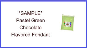 Pastel Green Chocolate Fondant Sample