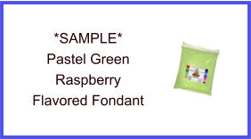 Pastel Green Raspberry Fondant Sample