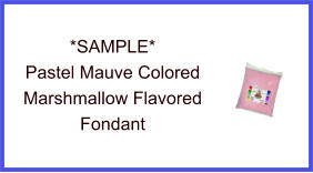 Pastel Mauve Marshmallow Fondant Sample