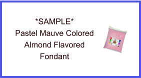 Pastel Mauve Almond Fondant Sample