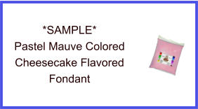 Pastel Mauve Cheesecake Fondant Sample