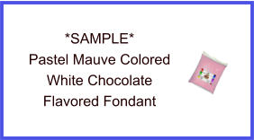 Pastel Mauve White Chocolate Fondant Sample