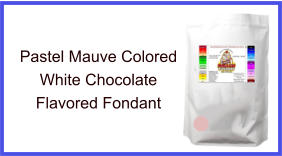 Pastel Mauve White Chocolate Fondant