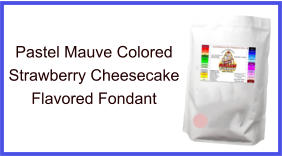 Pastel Mauve Strawberry Cheesecake Fondant