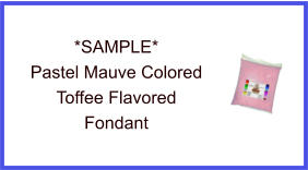 Pastel Mauve Toffee Fondant Sample