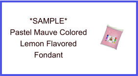 Pastel Mauve Lemon Fondant Sample