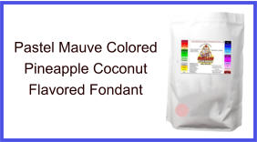 Pastel Mauve Pineapple Coconut Fondant