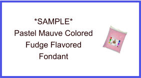 Pastel Mauve Fudge Fondant Sample