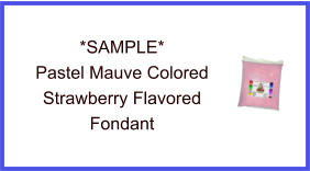 Pastel Mauve Strawberry Fondant Sample