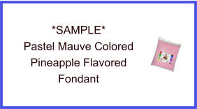 Pastel Mauve Pineapple Fondant Sample