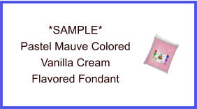 Pastel Mauve Vanilla Fondant Sample