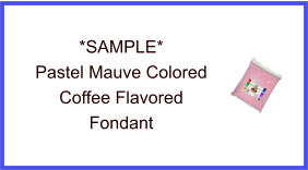 Pastel Mauve Coffee Fondant Sample