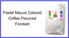 Pastel Mauve Coffee Fondant