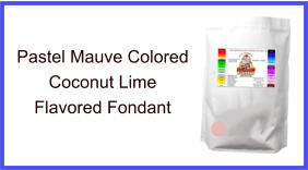 Pastel Mauve Coconut Lime Fondant