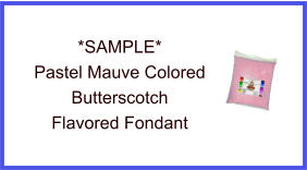 Pastel Mauve Butterscotch Fondant Sample
