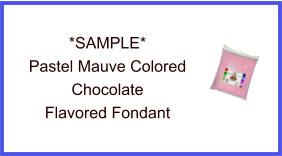 Pastel Mauve Chocolate Fondant Sample