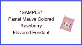 Pastel Mauve Raspberry Fondant Sample