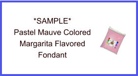 Pastel Mauve Margarita Fondant Sample