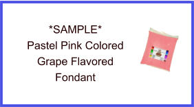 Pastel Pink Grape Fondant Sample