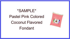 Pastel Pink Coconut Fondant Sample