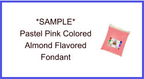 Pastel Pink Almond Fondant Sample