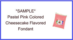 Pastel Pink Cheesecake Fondant Sample