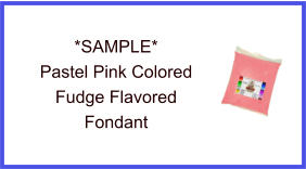 Pastel Pink Fudge Flavor Fondant Sample