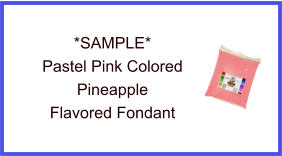 Pastel Pink Pineapple Fondant Sample